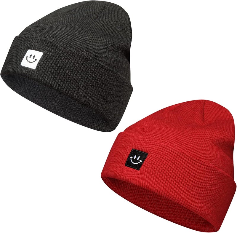 Paladoo Knit Beanie Hat for Men/Women 2Pack - Image 2